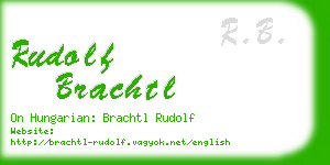 rudolf brachtl business card